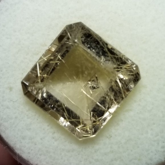 Faceted Rutilated Quartz Gemstones - Picture 5 of 5
